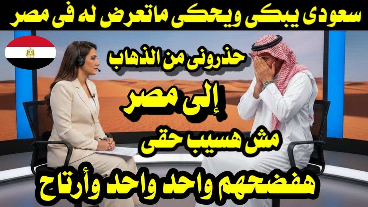 سعودى يبكى ويحكى ماتعرض له فى مصر/ حذرونى من الذهاب إلى مصر هفضحهم واحد واحد وأرتاح 