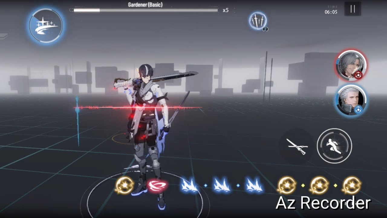 Four fingers Touch hud screen Combo experience in punishing gray ravan 