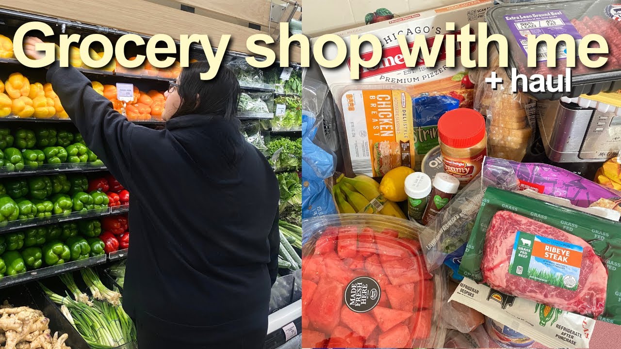 grocery shopping + haul as a girly in her fitness era 🥑🥬🥦