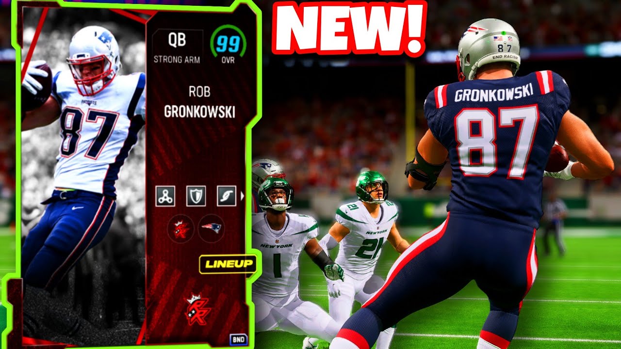 *free* QB ROB GRONKOWSKI is UNSTOPPABLE in MADDEN 24! new BEST QB!