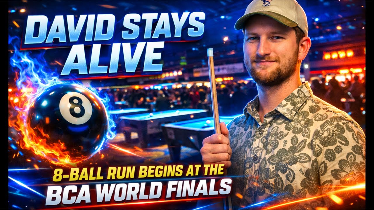 1-0 and Rolling 🔥 David’s 8-Ball Run at the BCA World Finals