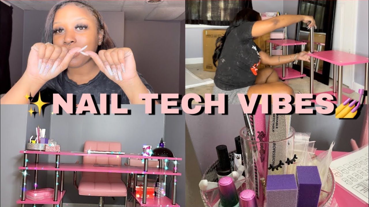 ✨BECOMING A NAIL TECH✨ *building nail table, Walmart nail tech supplies, new journey of a nail tech*