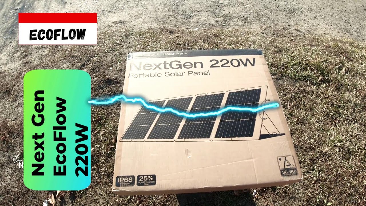 Солнечная панель Next Gen EcoFlow 220W и EcoFlow DELTA 3 Испытание панели на берегу море.🔥🏅👍
