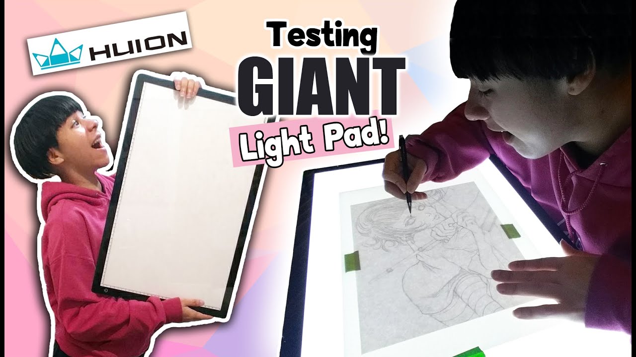 Testing My GIANT Light Pad / Box 🔥 HUION A2 LED Light Pad Review