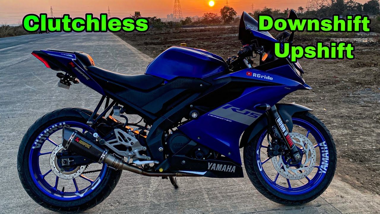 Cluthless Upshift and Downshift on r15v3 | RGRIDE | #r15v3 #akrapovic