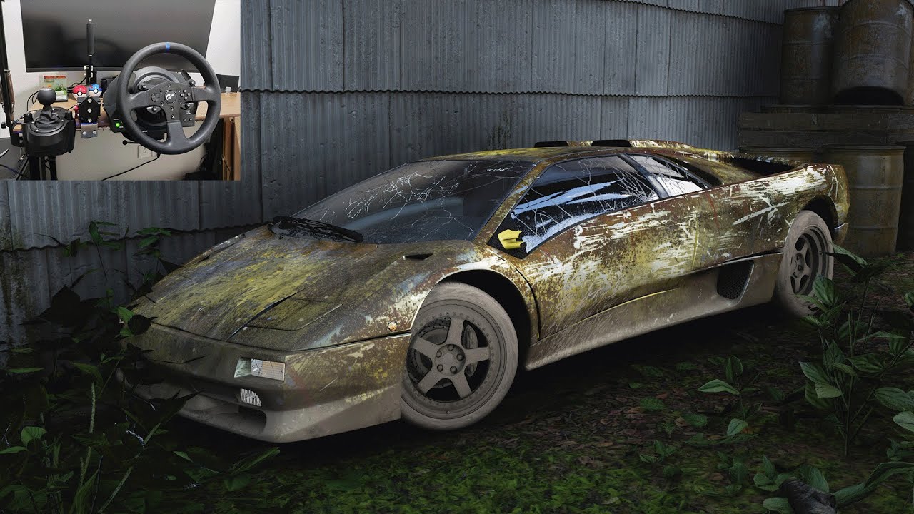 Rebuilding Abandoned LAMBORGHINI DIABLO SV - Forza Horizon 5 | Thrustmaster T300RS Gameplay
