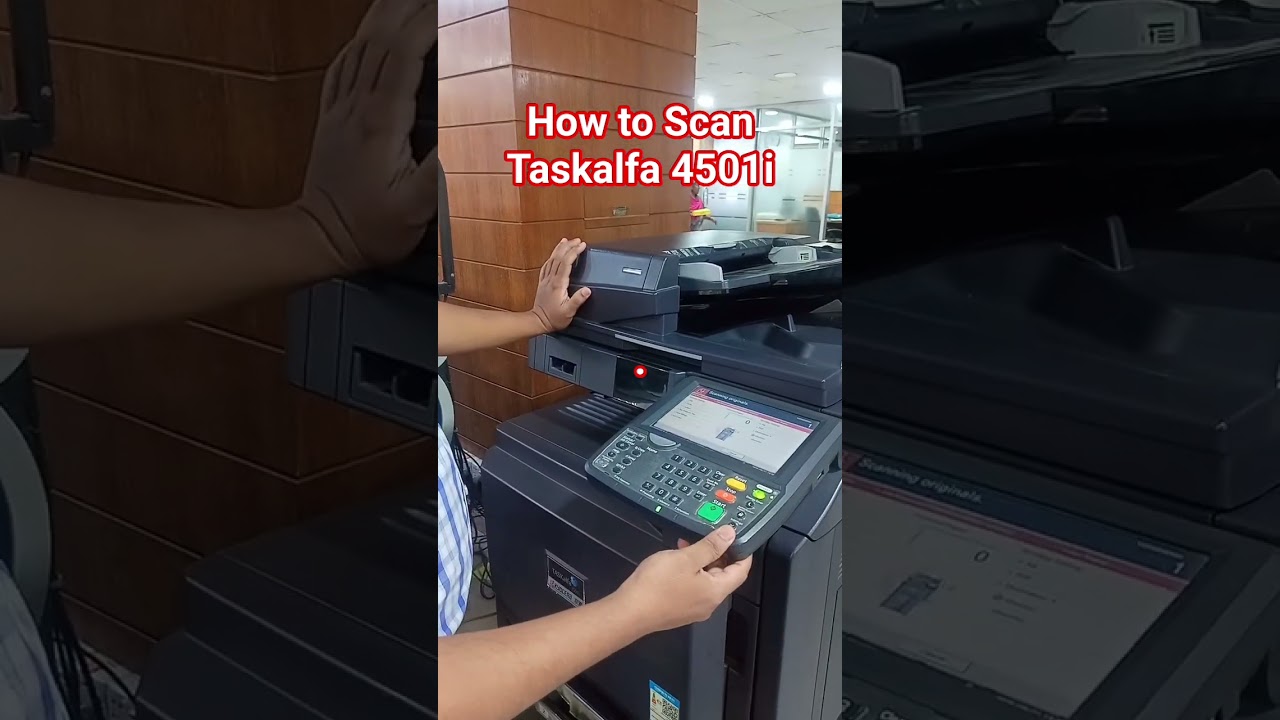 How To Scan Taskalfa Kyocera 4501i #shorts