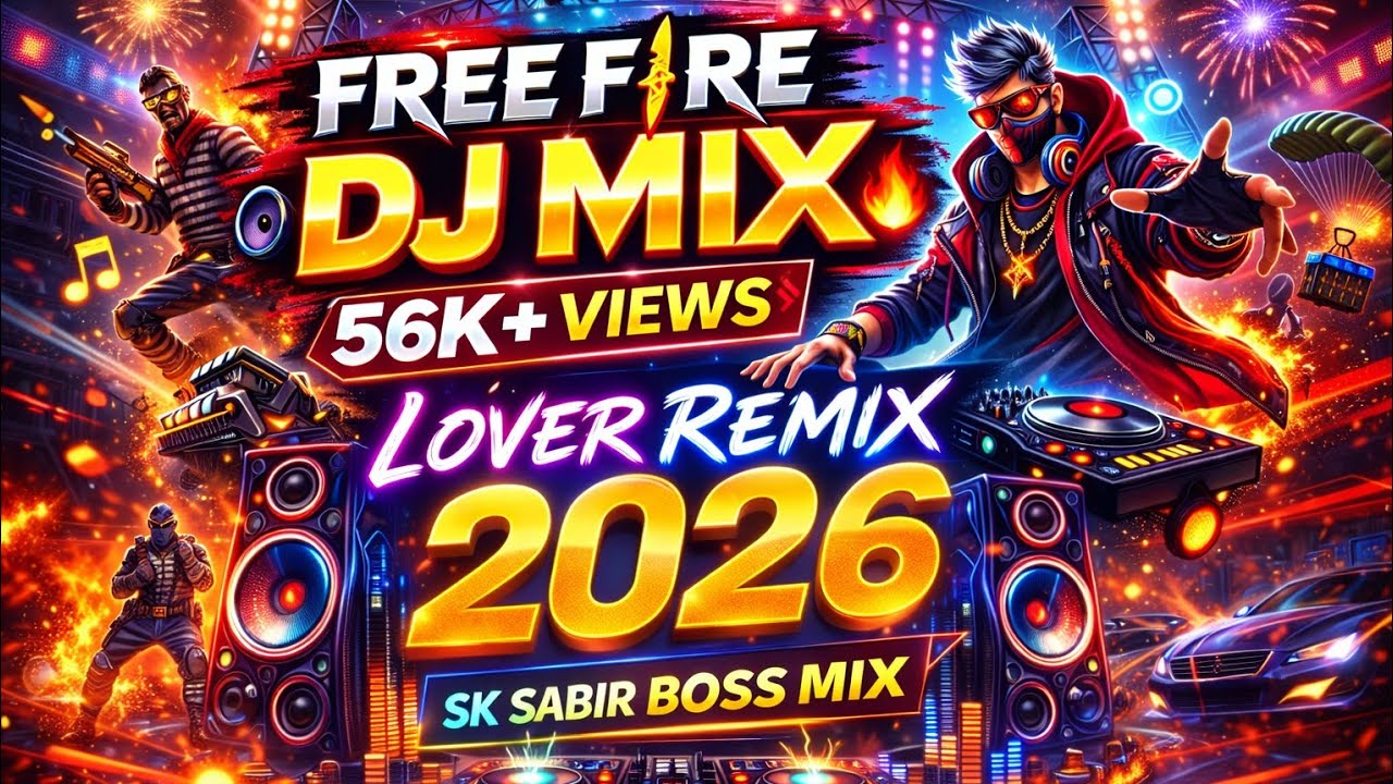 FREE FIRE DJ SONG LOVER MIX 💥 | SK SABIR BOSS 2025 EDIT #FreeFireSong #FFRemix #2025DJMix