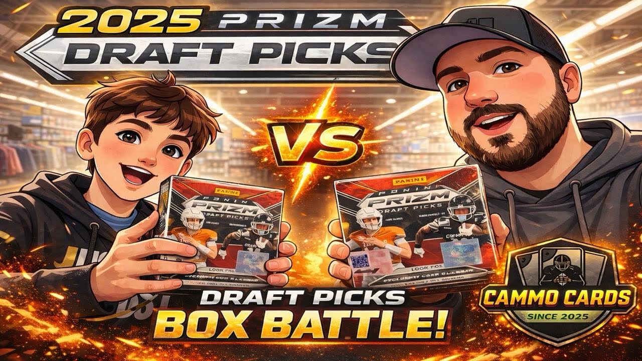 Rookie Green Pulsar /25!! 2025 Prizm Draft Picks Box Battle is ALWAYS a Good Time!!