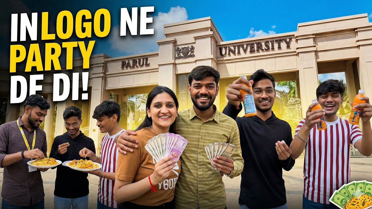 Tarun ne aaj party de diya | @ParulUniversity food vlog | #paruluniversity #food #dailyvlog 