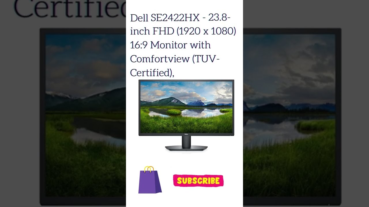 Dell SE2422HX - 23.8-inch FHD (1920 x 1080) 16:9 Monitor with Comfortview (TUV-Certified)