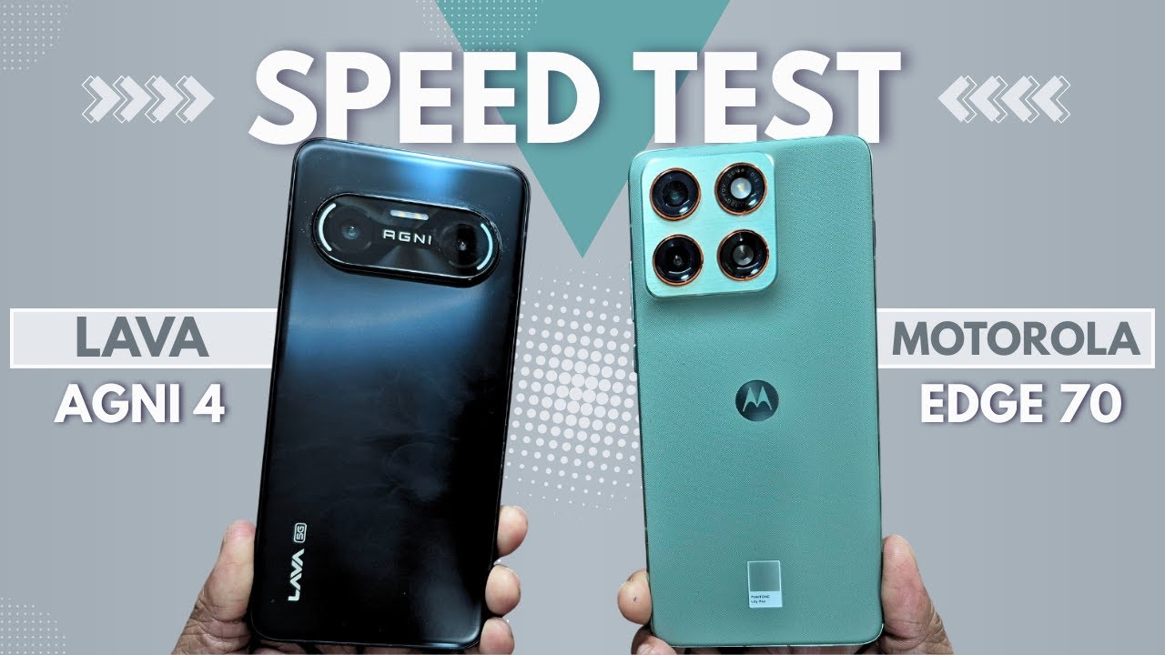Motorola Edge 70 vs LAVA Agni 4 | Speed Test