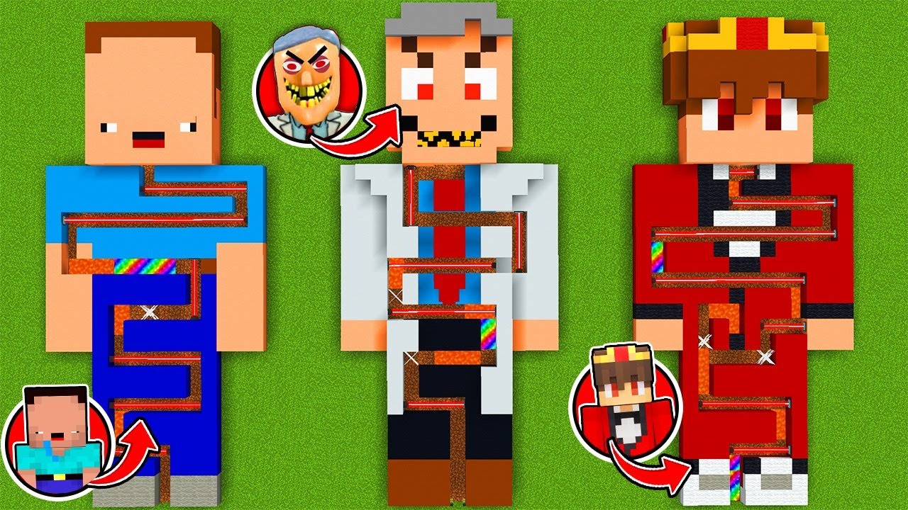 BILLY LABYRINTH vs. GRUSELIGER ZAHNARZT LABYRINTH vs. SEMLAKI LABYRINTH XXL in Minecraft!