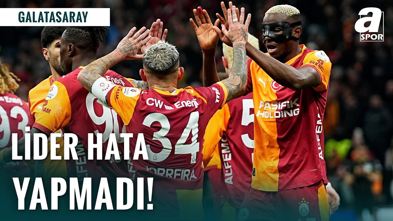 Lider Evinde Hata Yapmadı! Osimhen Avrupa Dönüşü Formunda!  (Galatasaray 3-1 Alanyaspor)