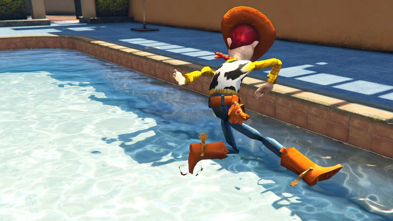 GTA 5 Water Ragdolls WOODY Jumps/Fails ep.6 (Euphoria Physics | Funny Moments)