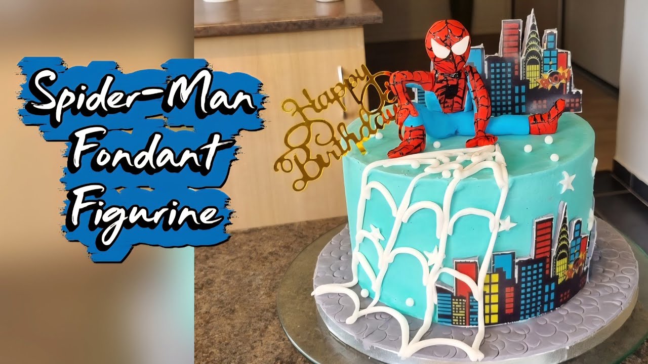 How to Make Spider -Man Figurine from Fondant | Step by Step Tutorial