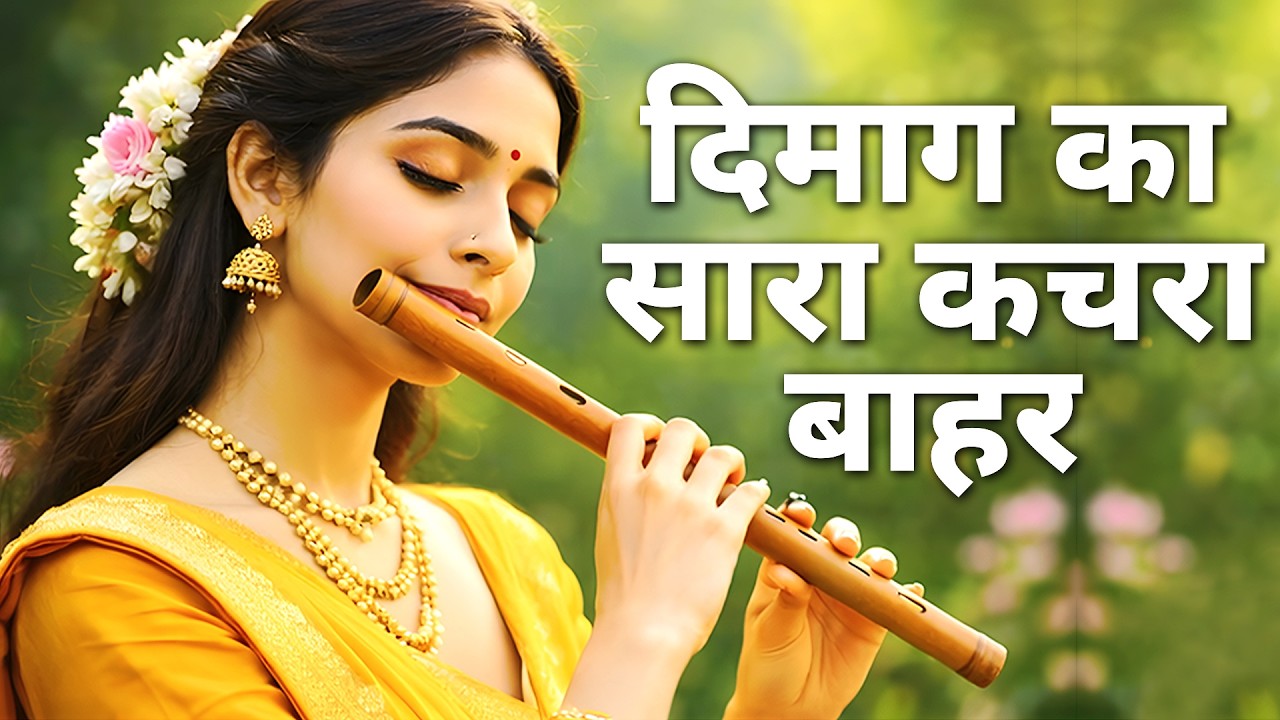 मन हल्का होगा, दिल शांत होगा | Peaceful Flute Music for Meditation, Relaxation, Deep Focus & Healing