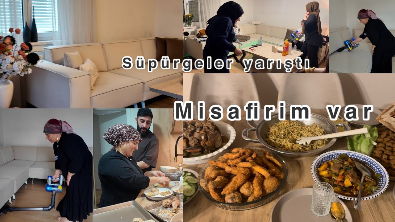 Günlük rutin misafir hazırlığı /yeni süpürgem çok iyi kızlar/halaylı geceler sohbet güzel dostlar 