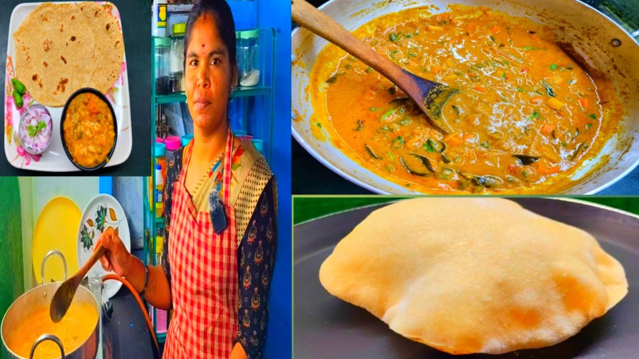 சப்பாத்தி வெஜிடபிள் குருமாவும் இப்படி செய்து பாருங்கள் 🤗 recipe in Tamil