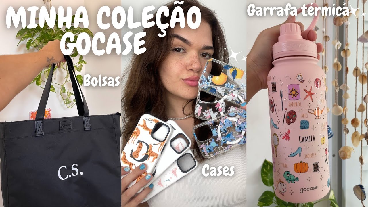Minha coleção GOCASE 💌 cases, garrafas, bolsas & necessaire