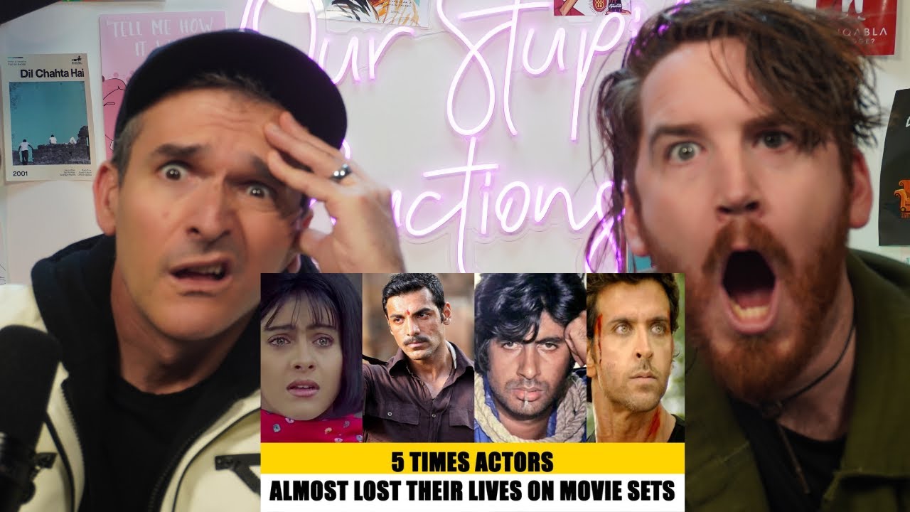 5 Bollywood Actors Who Almost Died While Filming Movies! REACTION!!