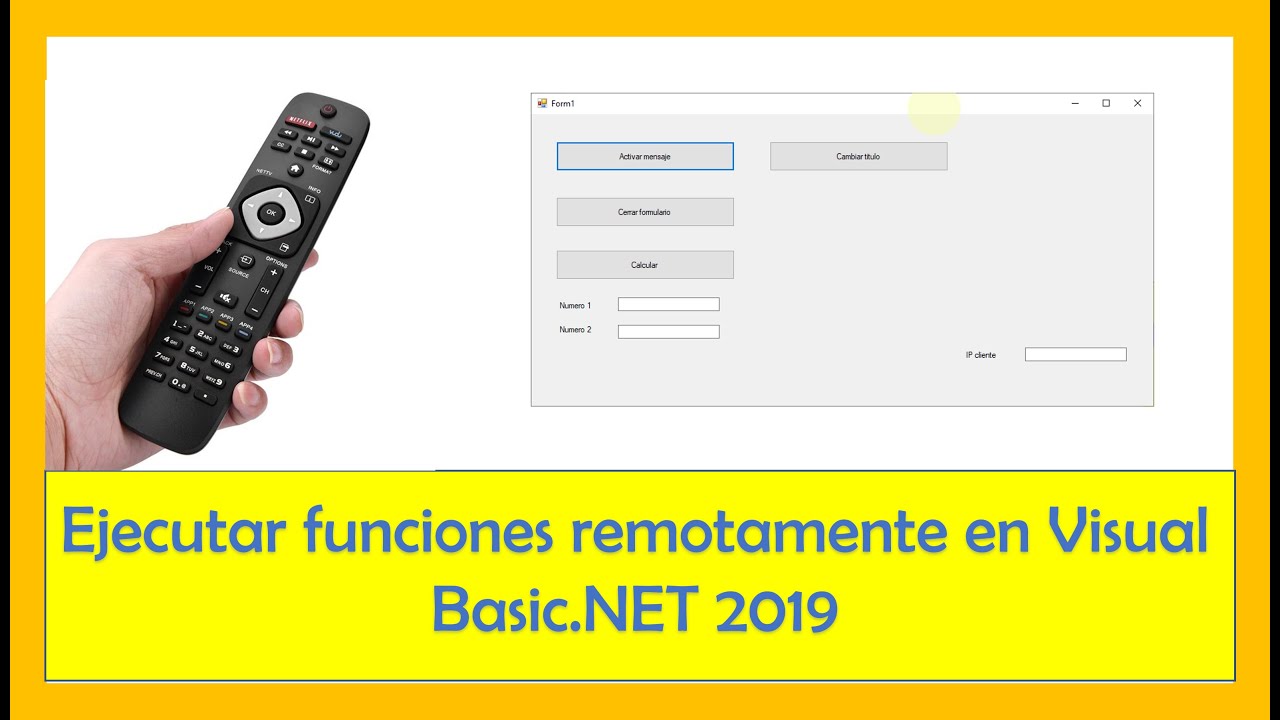 Ejecutar funciones remotamente usando Web Service con Visual Basic.NET 2019