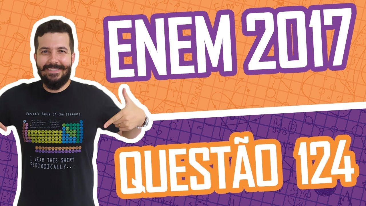 RESOLUÇÃO ENEM 2017 - QUESTÃO 124 QUÍMICA - Caderno Azul