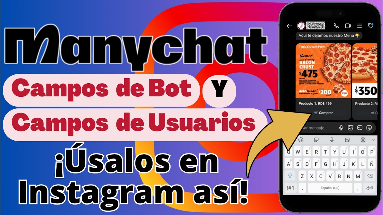 Como usar los campos en Manychat - Tutorial Manychat 2024