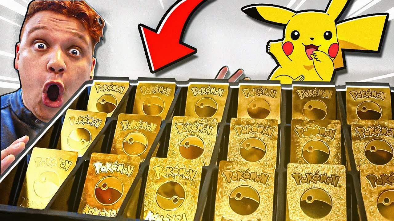 MINHA COLEÇÃO MILIONÁRIA DE POKÉMON GOLD! - 1 HORA