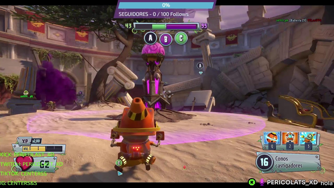 DÁNDOLE UNA PALIZA A LOS ZOMBIES PVZ2