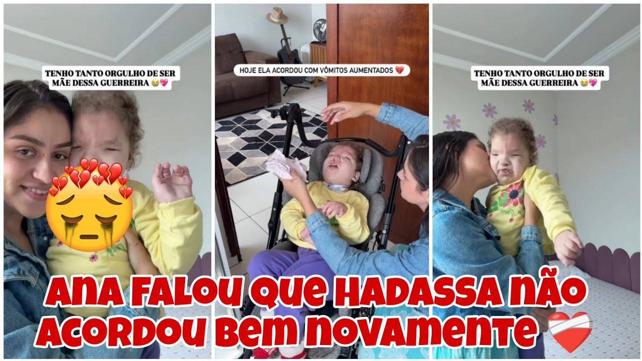 Ana Vitória  falou que Hadassa não acordou bem hoje+ ela é muito guerreira 