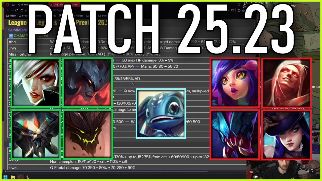 Nemesis reacts to FULL PATCH PREVIEW 25.23!