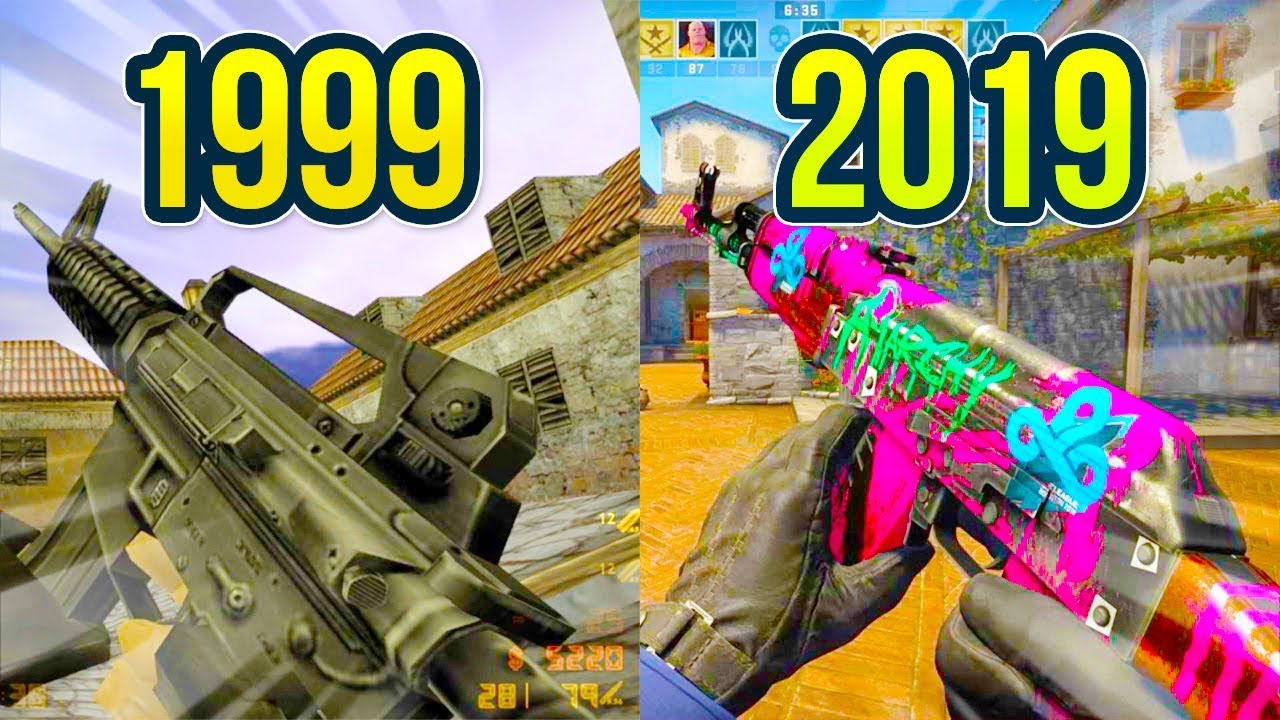 Evolution of Counter Strike on Inferno Map 1999 - 2019