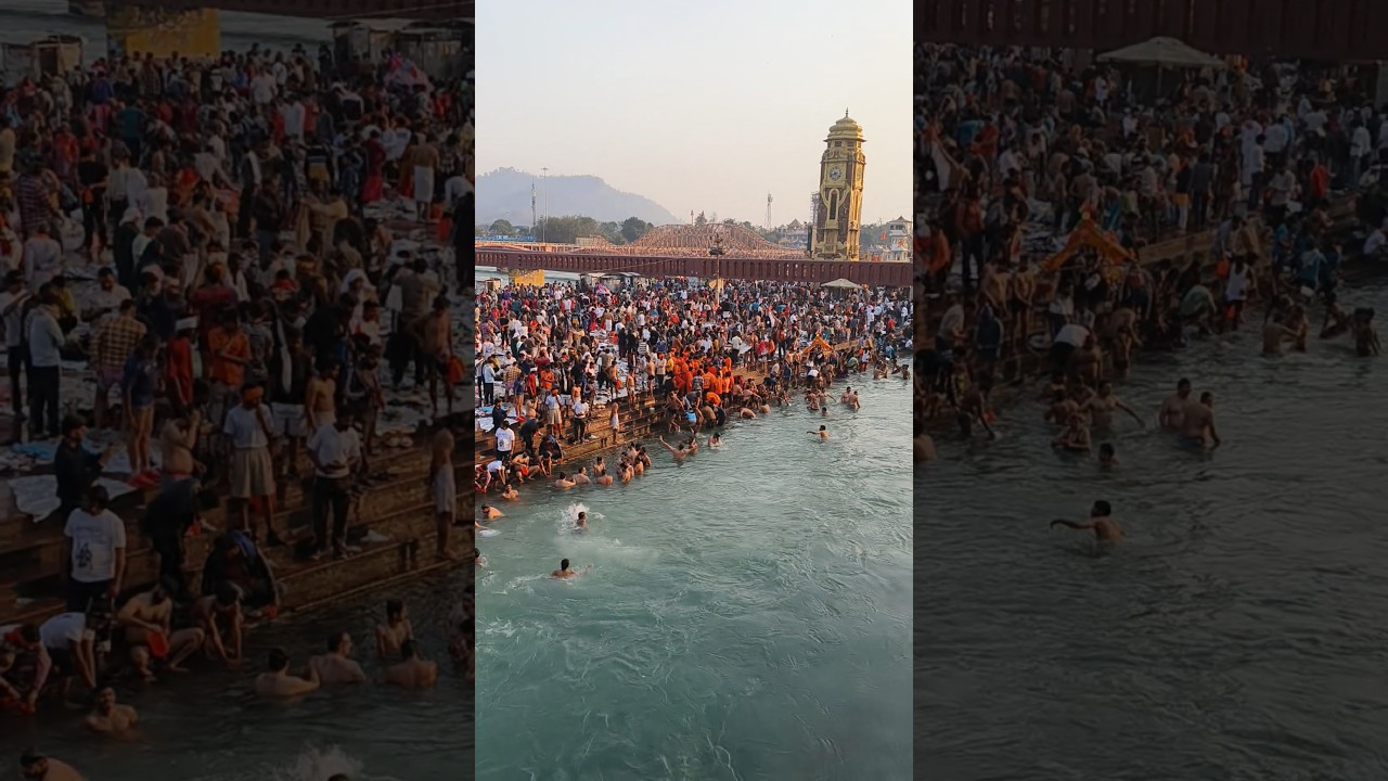 हर की पौड़ी 🚩गंगा जल 🚩कांवड़ भक्त 🚩गंगा स्नान 🚩हरिद्वार उत्तराखंड