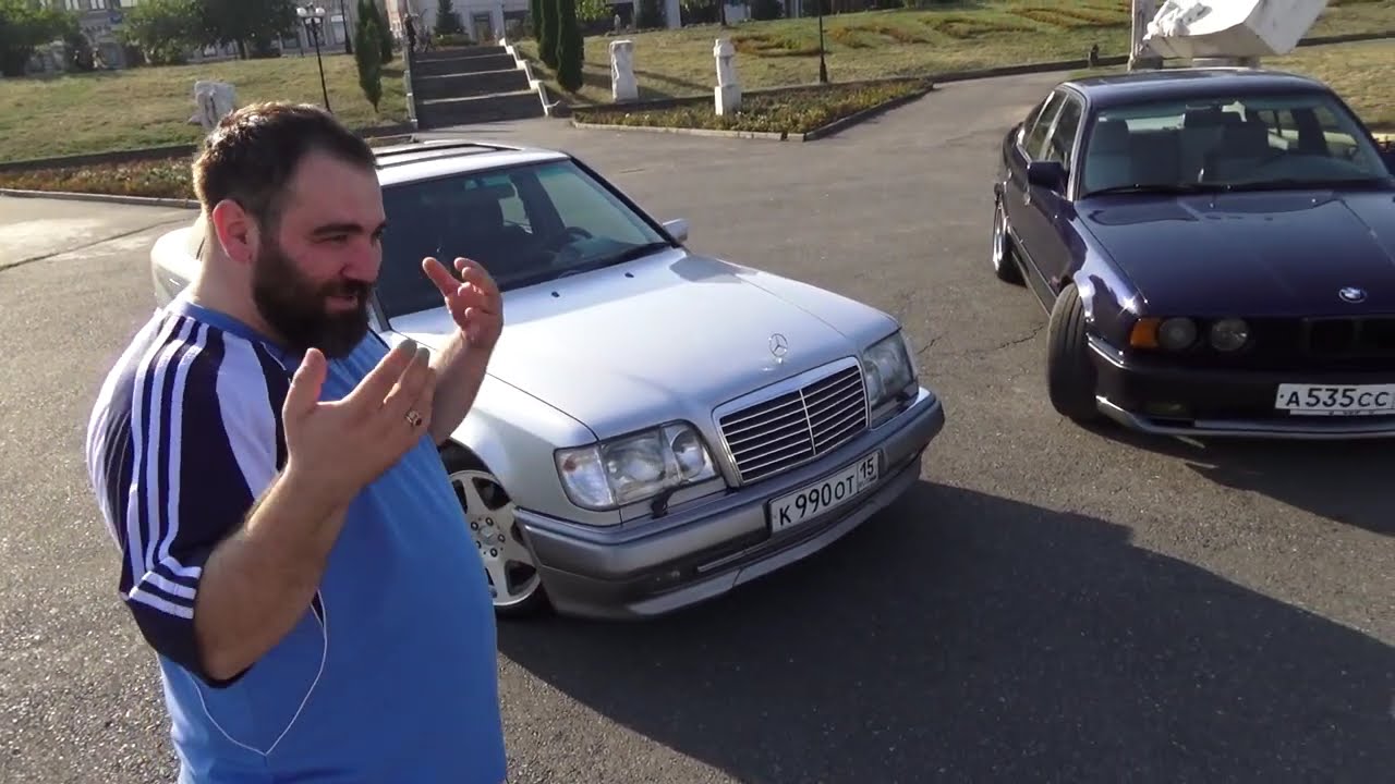 BMW е34 vs MERCEDES w124