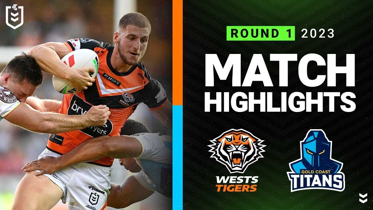 NRL Highlights | NRL 2023 | Wests Tigers v Gold Coast Titans | Match Highlights