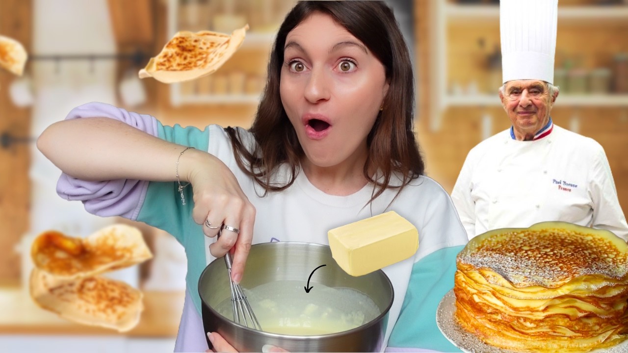 Je revisite les crêpes de Paul Bocuse de 1977 (250g de beurre ?!)
