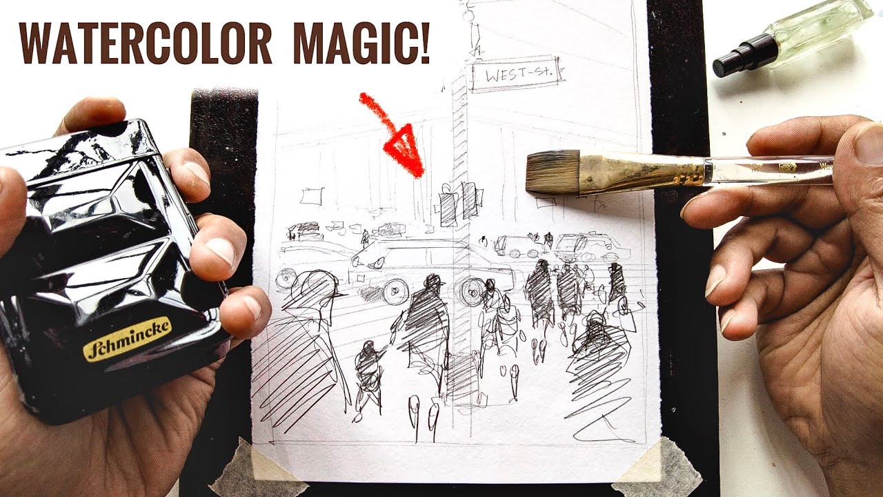 Look What I Have Created! | Absolutely Magical Evening Streetscape Watercolor Painting Demo 😱