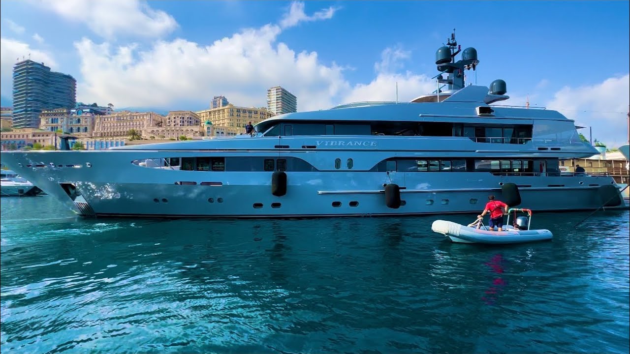 STUNNING 49m VIBRANCE AMELS•LUXURY CHARTER YACHT•DOCKING PORT HERCULES @emman25MC