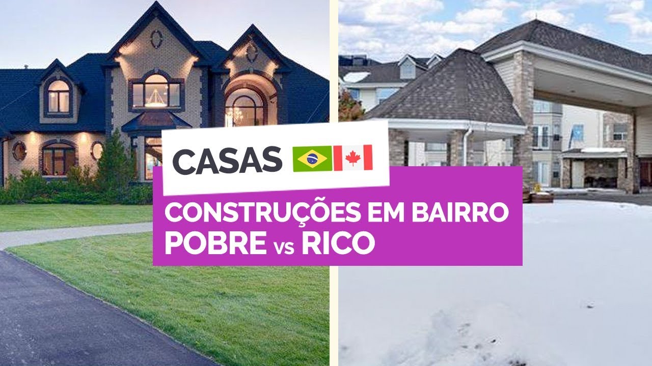 Bairro de rico Vs. bairro de pobre no Canadá