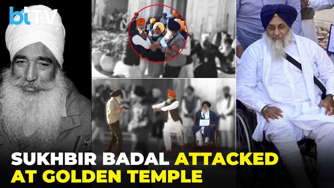 Sukhbir Badal Targeted In Gun Attack At Golden Temple; Sewadar Saves Him, Shooter Arrested