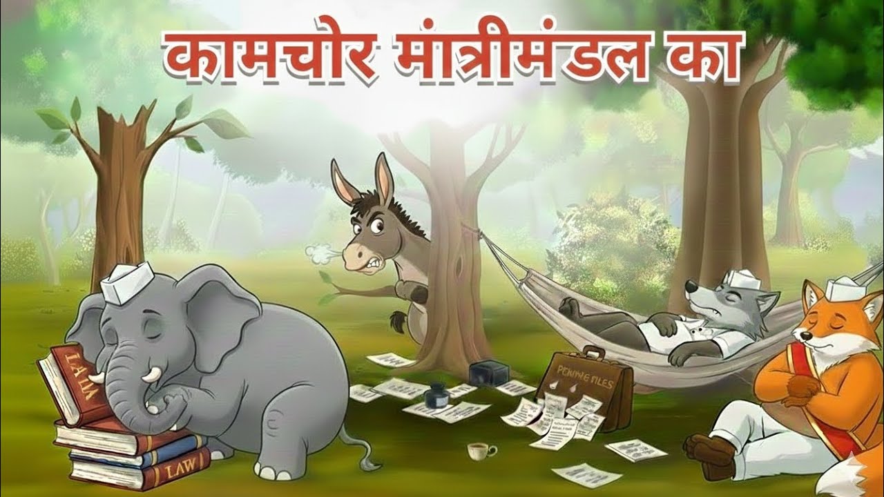 कामचोर मंत्रीमंडल हिन्दी कहानी । vip toons 2 . hindi kahani ।