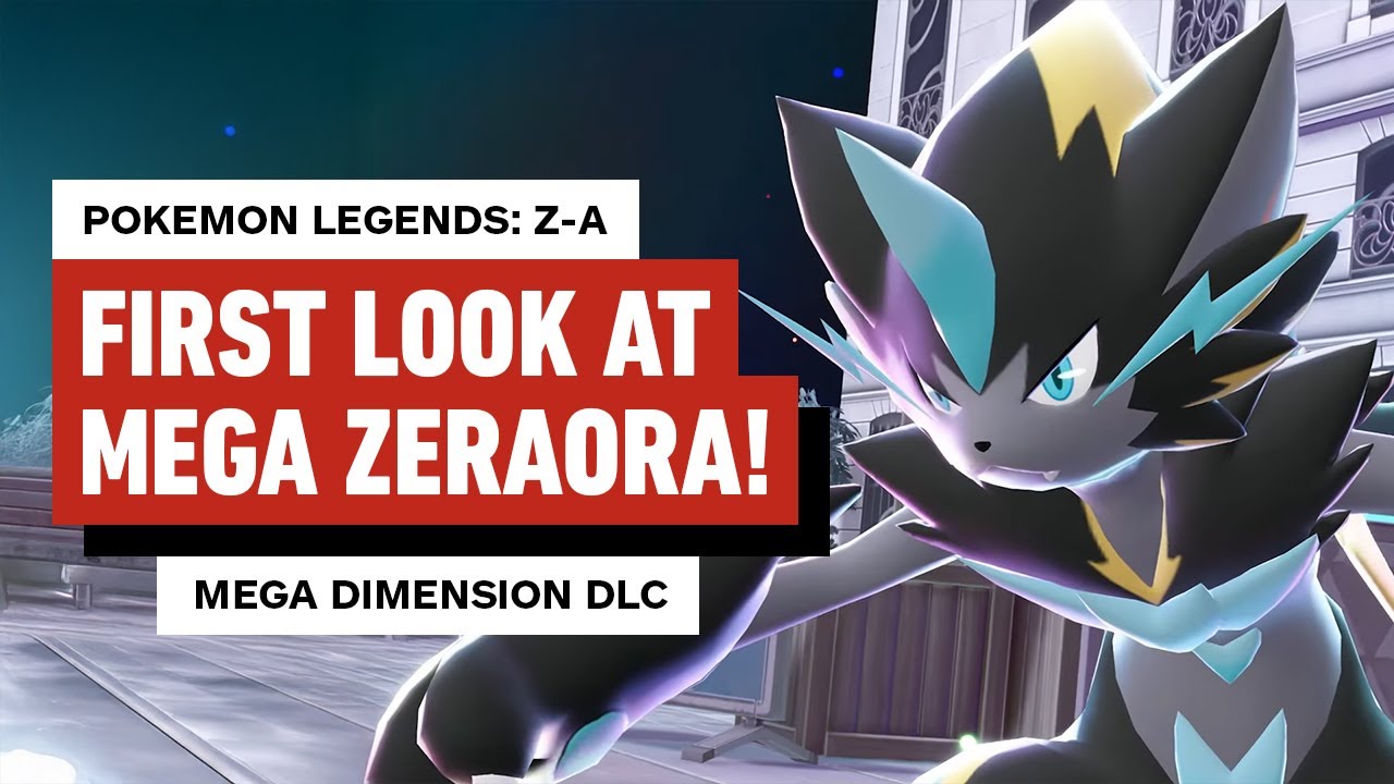 Pokemon Legends: Z-A - Our First Look at Mega Zeraora! Coming With the Mega Dimension DLC