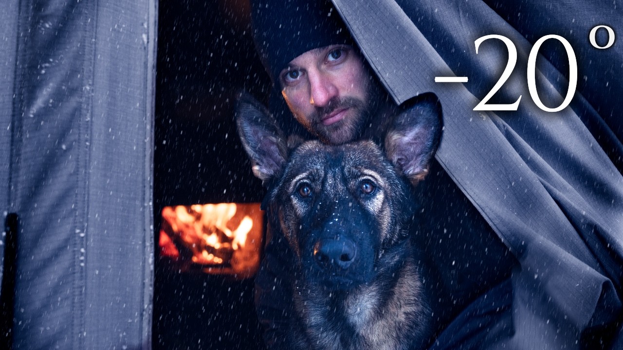 48 Hour Snowstorm | Winter Camping With a Puppy