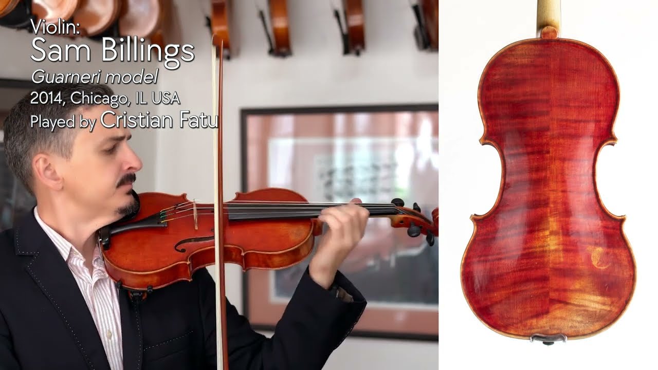(SOLD) Sam Billings violin, 2014, Guarneri model, Chicago / Cristian Fatu / Metzler Violin Shop