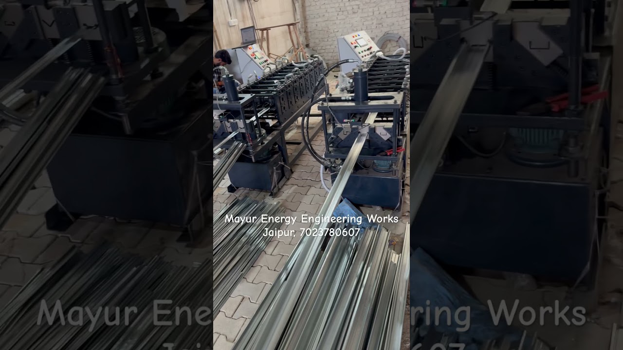 3in1 Gyspum Channel Roll forming Machine Manufacturers in Jaipur, India #mayurenergy #rollforming