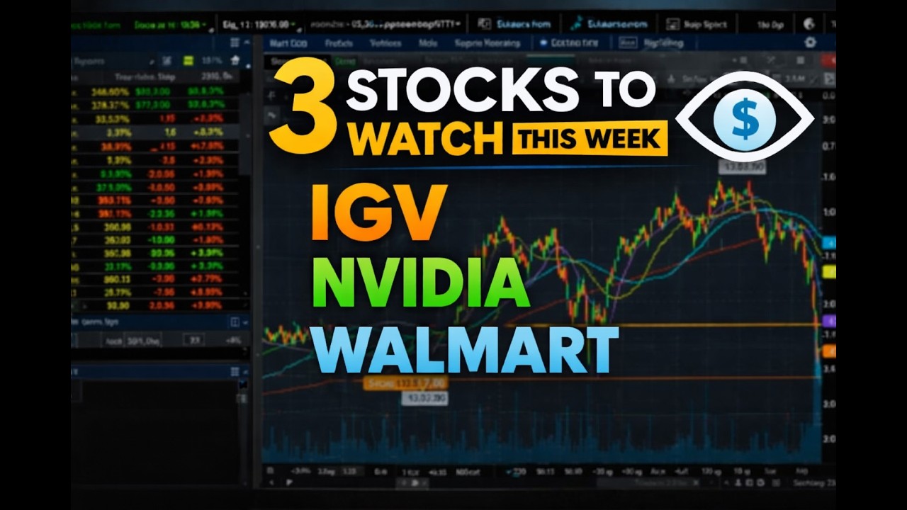 3 акции, за которыми стоит следить на этой неделе: IGV, NVIDIA и Walmart | Ключевые уровни, отчет...