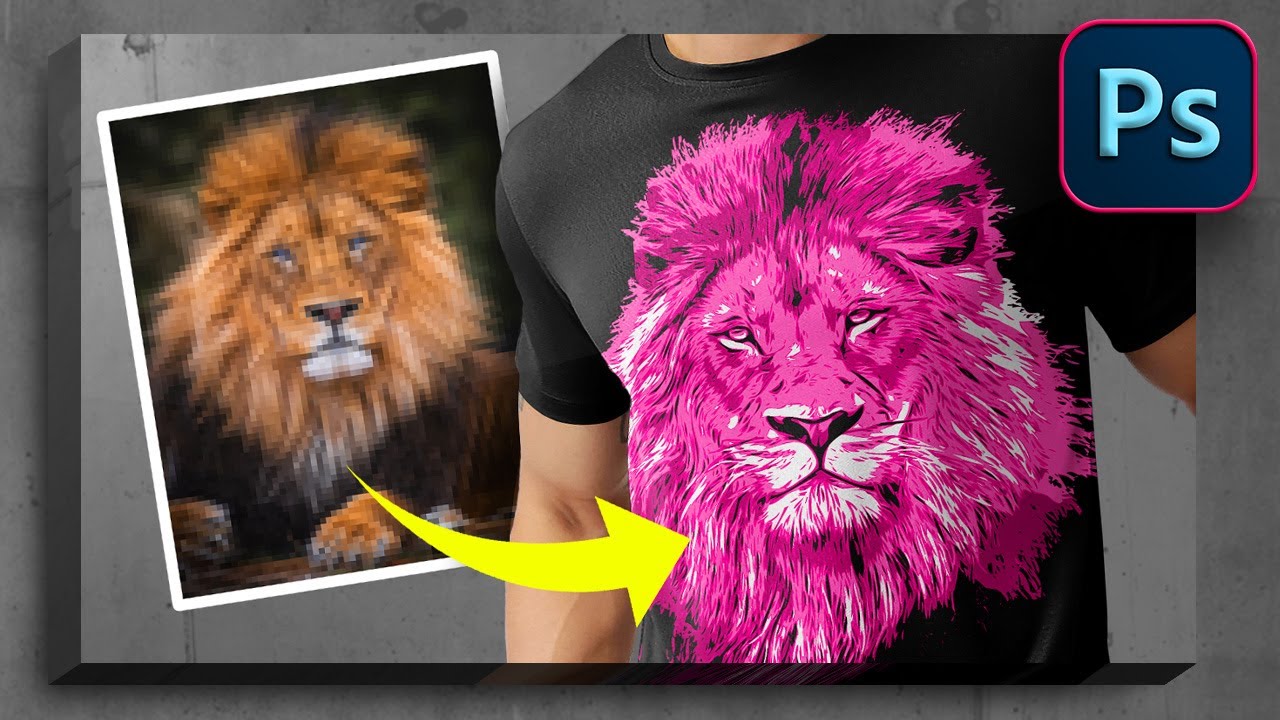 CONVERTIR una IMAGEN a VECTOR AUTOMÁTICAMENTE NUEVO MÉTODO + ACCION GRATIS | Photoshop