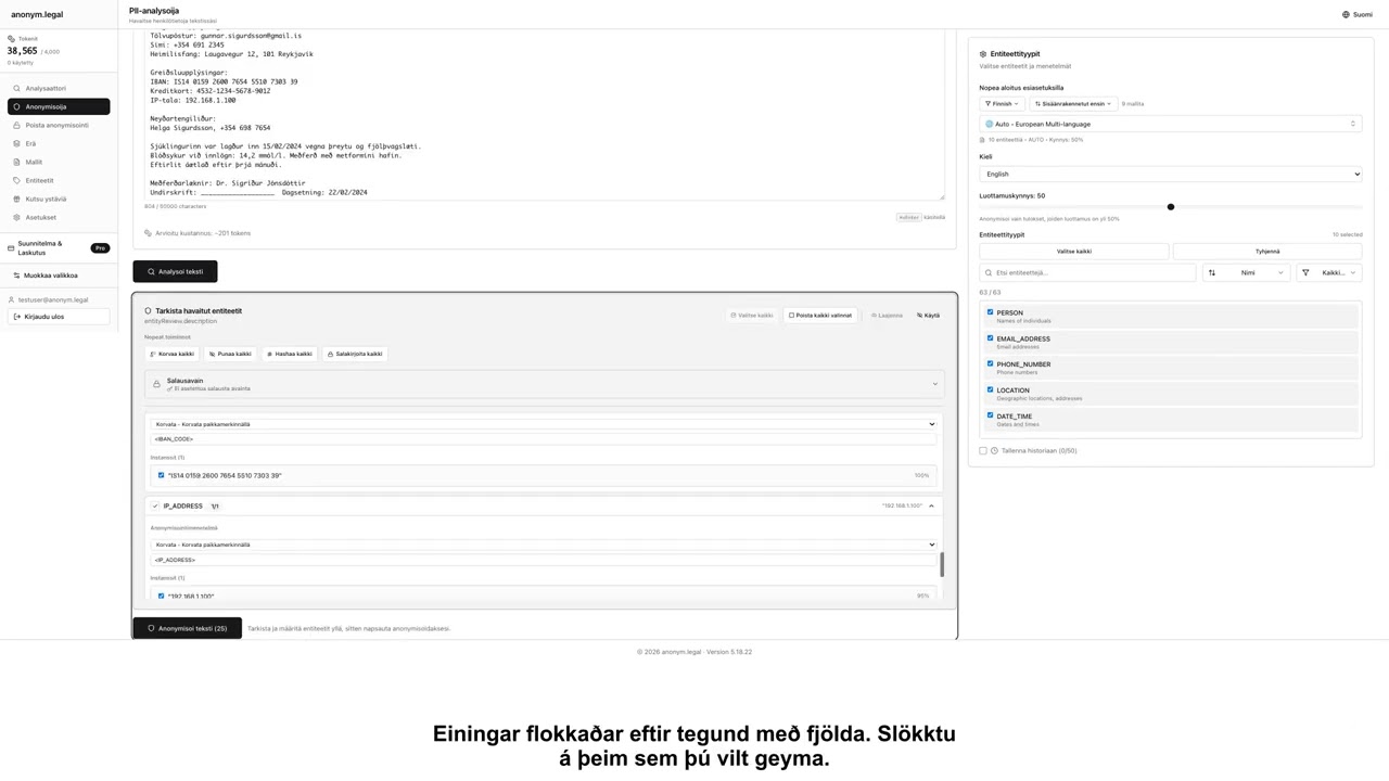 Hvernig á að nafnleysa persónugreinanlegar upplýsingar í texta, skrám og skjölum — 285+ gerðir | ...