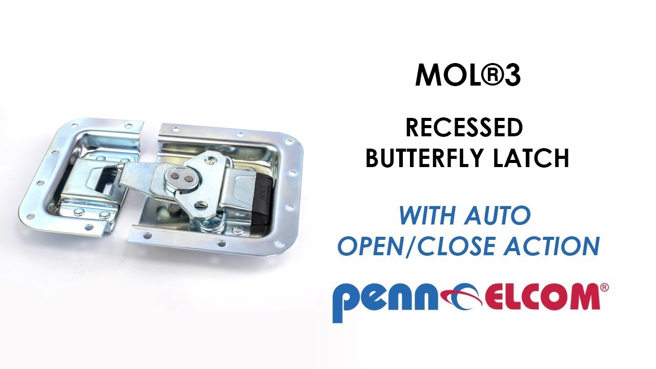 Penn Elcom MOL&reg;3 | Recessed Butterfly Latch